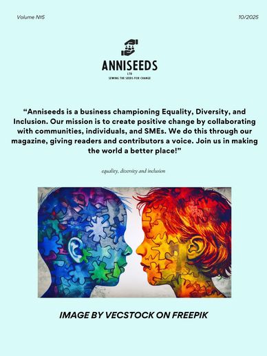 Two colorful puzzle-piece faces symbolizing diversity and inclusion.
