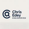 Logo for Chris Edey Engineering with a gear and wrench symbol.