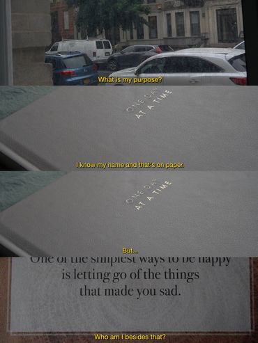A book questions its purpose beyond its title and paper.