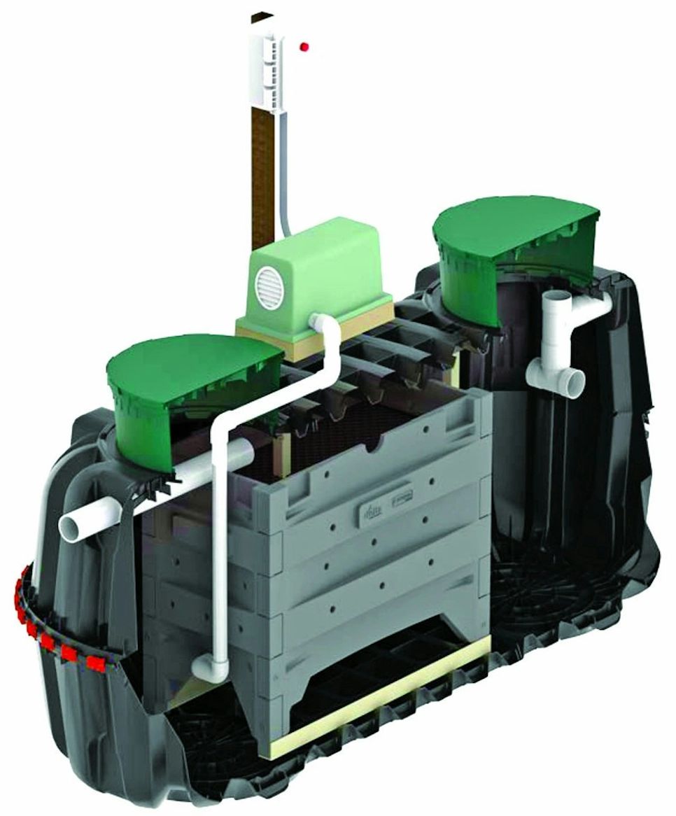 An approved ATU Tank by the company Infiltrator. This unit is the Ecopod, and it’s NSF245 Certified