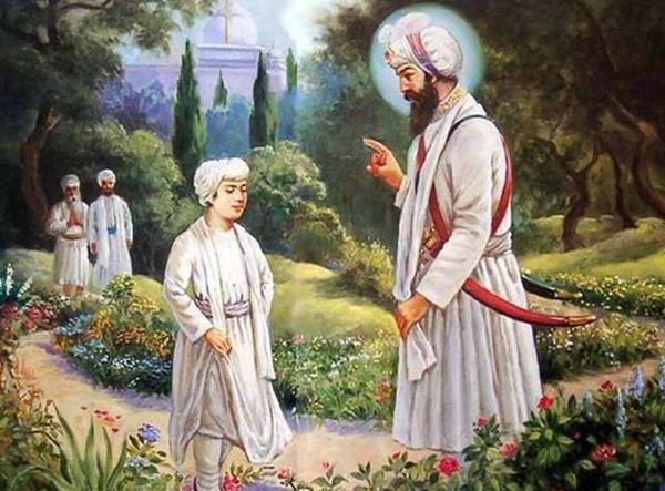 Guru Har Rai Sahib Ji teaching 