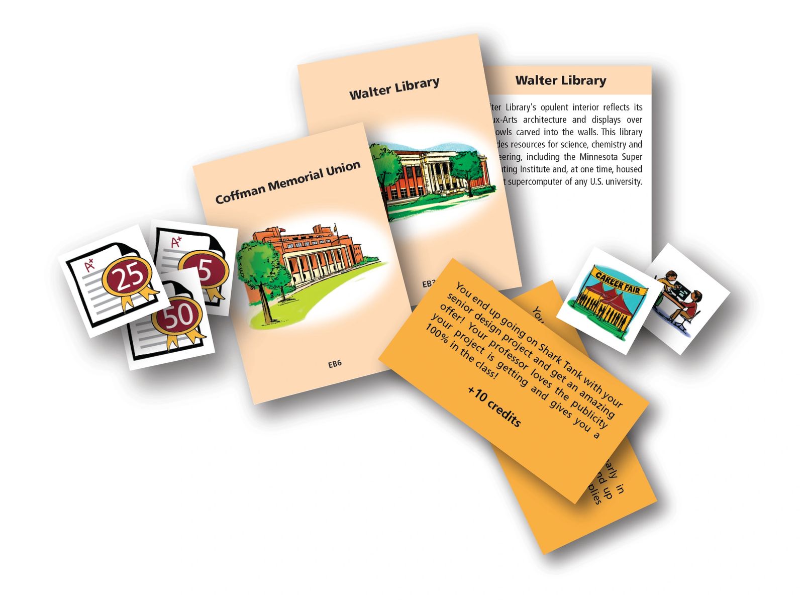 GraduateTheU Board Game - University of Minnesota, Twin Cities Edition