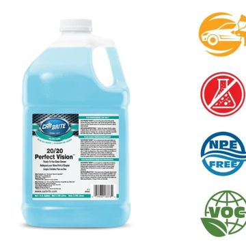 Car Brite 20/20 Perfect Vision windshield cleaner.