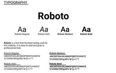 I quick look at some pieces of a style guide.