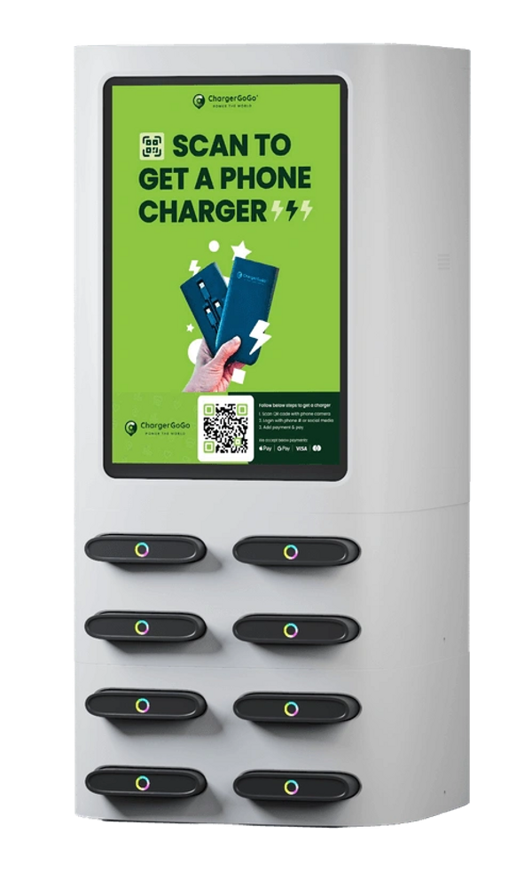Customer enjoying easy access with CRG vending machine