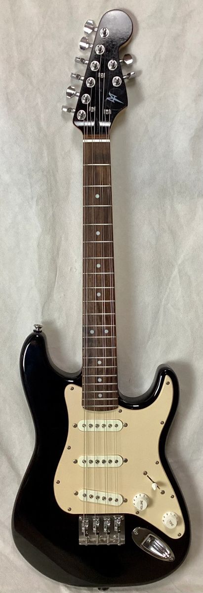 8 string Tenor Guitar mini Strat conversion with color and tuning