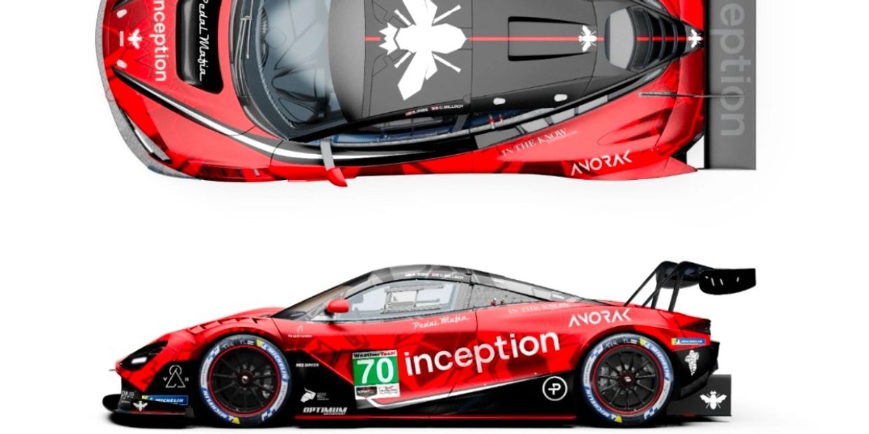 The render of a design for the McLaren 720s GT3 race car