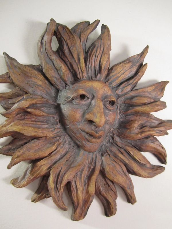 Garden Sun. Stoneware, Oxides.