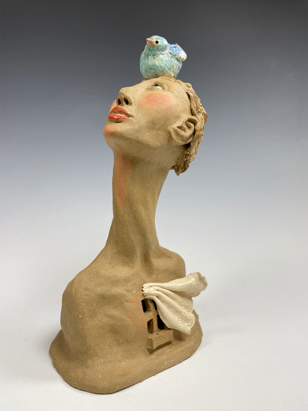 Hope. View 2. Stoneware, Oxides, Underglaze, Glaze.