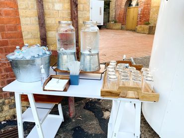 Mobile Horse Float Bar - Wedding Bar - Water Hydration Station - Wedding - Wedding Beverage Station