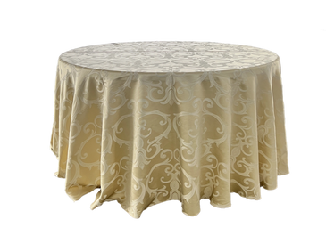 champagne brocade tablecloth