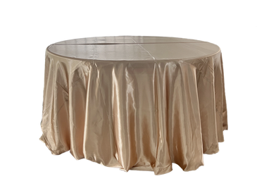 champagne satin tablecloth