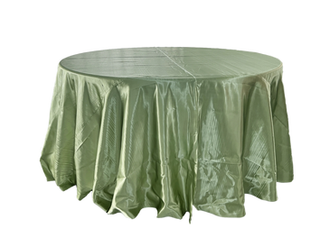 sage satin tablecloth