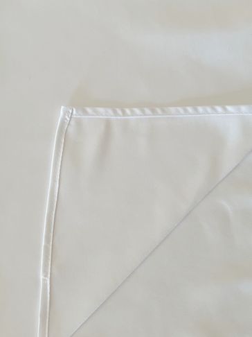 white lamour satin napkin