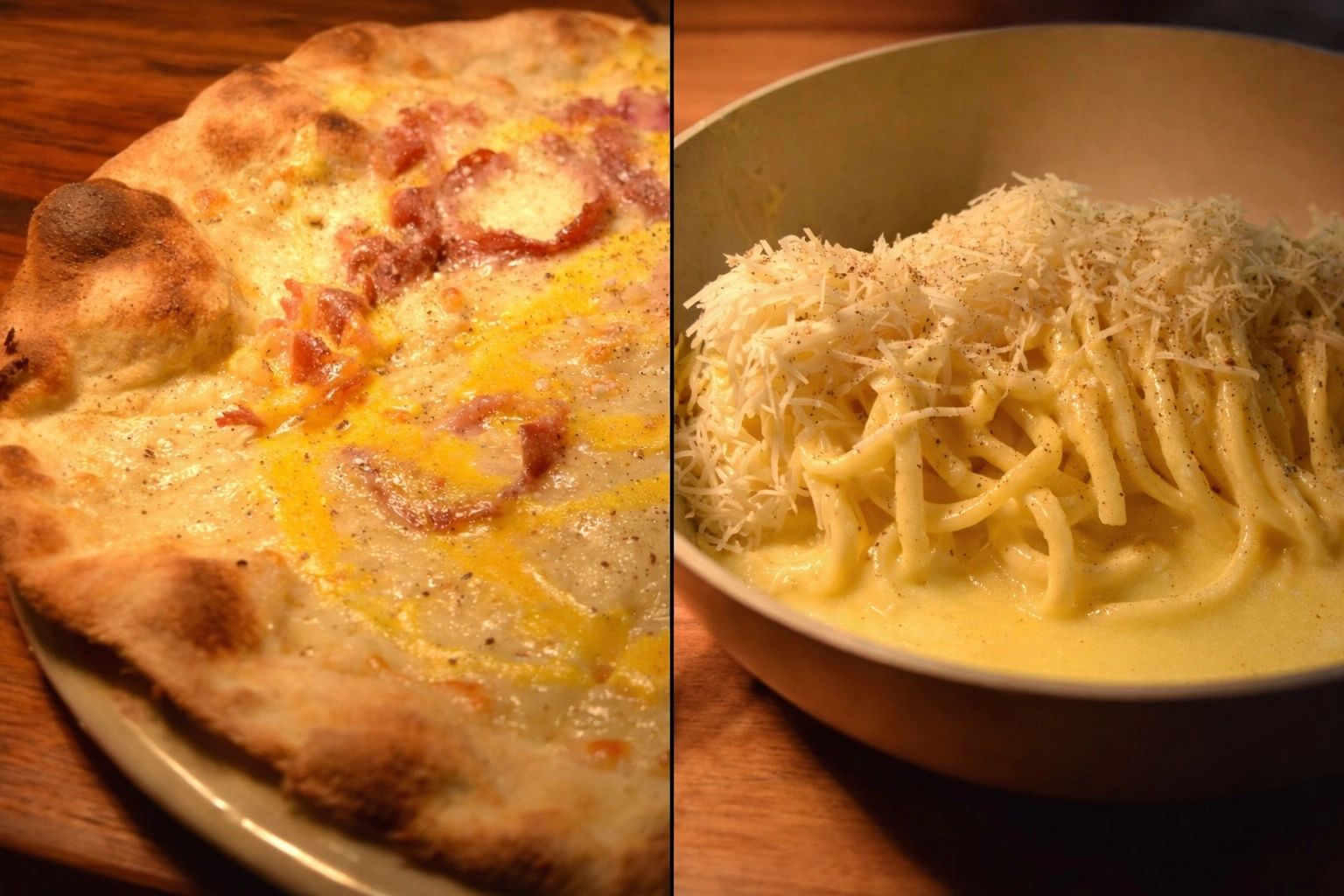 Authentic Roman thin and crisp pizza crafted to perfection