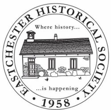 Emblem of Eastchester Historical Society featuring a historic building and founding year 1958.