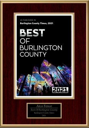Atco Fence Best of Burlington County 2021