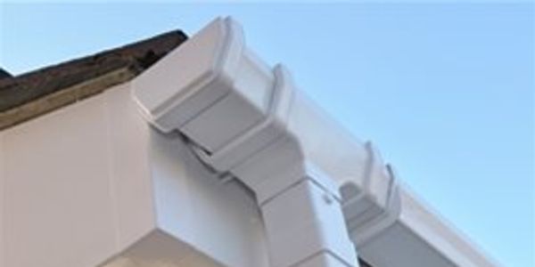 Gutters and roofline in white