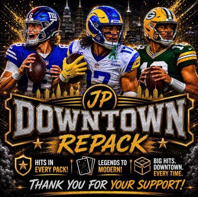 Graphic featuring three NFL quarterbacks with the text 'Downtown Repack' and promotional highlights.