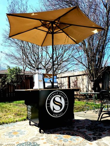 Sidewalk Coffee Company's Mobile Coffee Cart-Backyard Party with Espresso and Coffee Service 