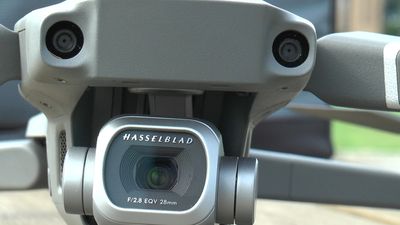 Close up picture of a DJI Mavic 2 Pro Hasselblad Camera