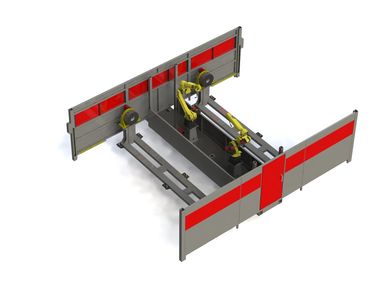 Dual Zone Robotic Welding Cell