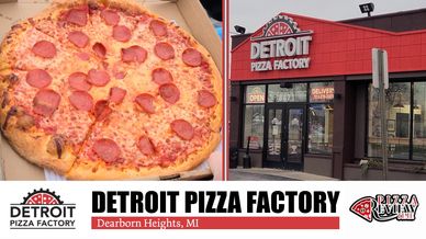 Detroit Pizza Factory Review - Food Review - Pizza Review Time - #AllThePizza Dearborn Heights MI