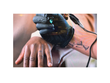 Commercial film makeup artist tattoo creation