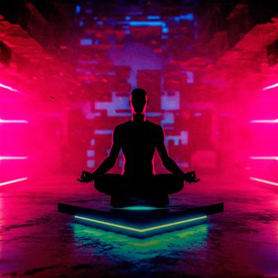 A man doing Meditation