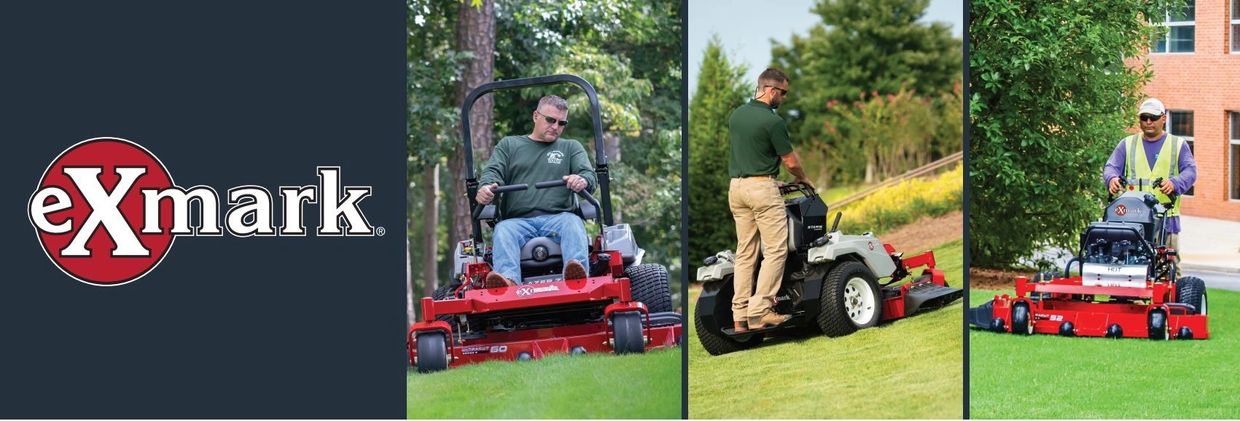 Exmark brand of zero- turn lawn mowers
