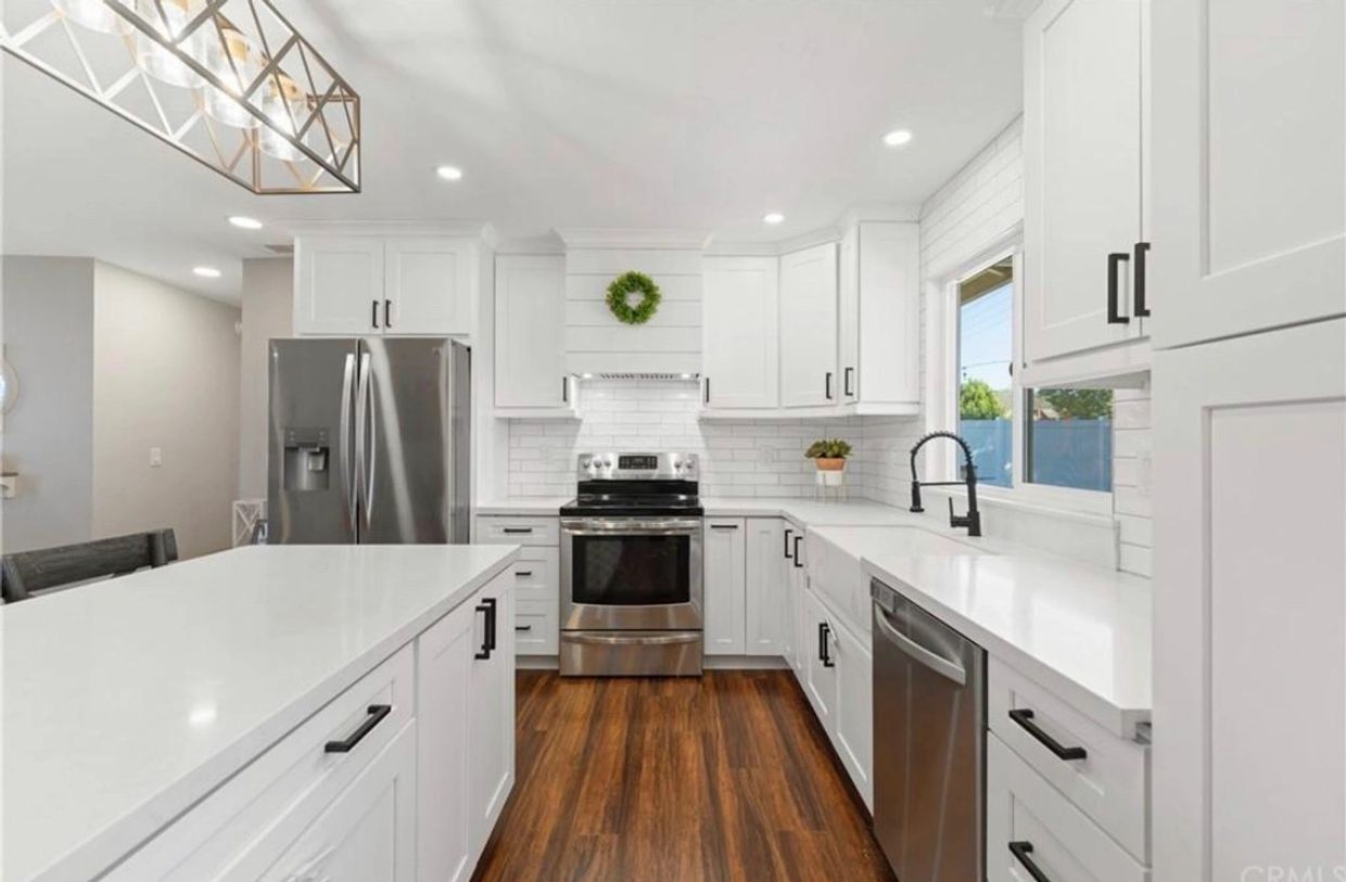 Open concept kitchen done by Justice Renovations in Canyon Lake, CA