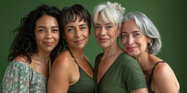 Portrait of diverse women together