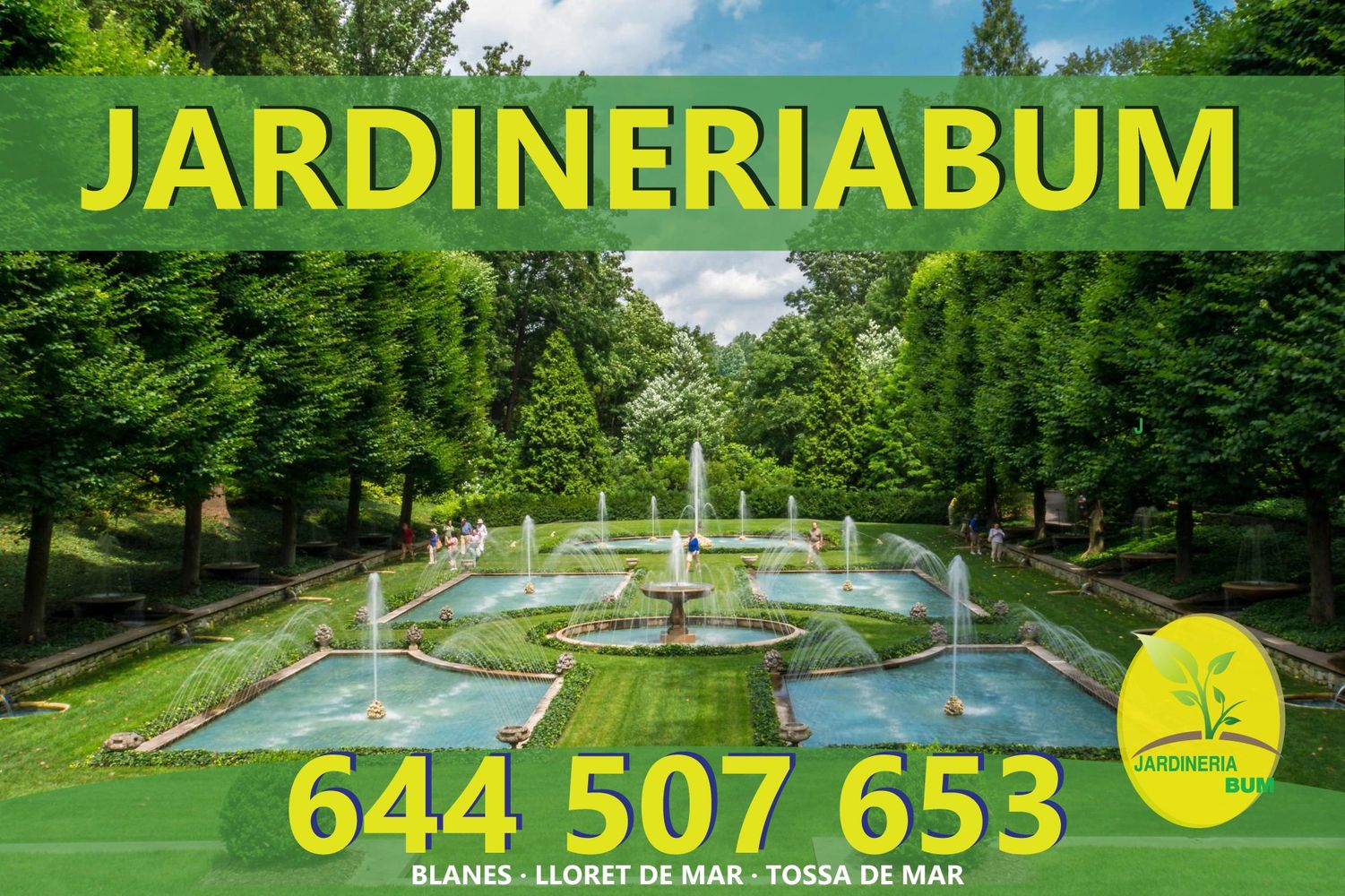 JARDINERIABUM 
Lunes - Viernes
de 9:00 a 18:00 h
644507653