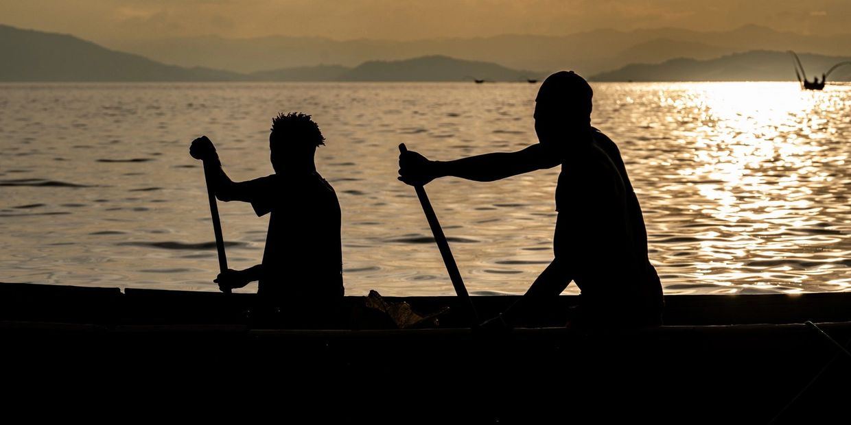 cuffe, black men on water, sail, boat, row, sunset, beautiful, unexpected, peaceful