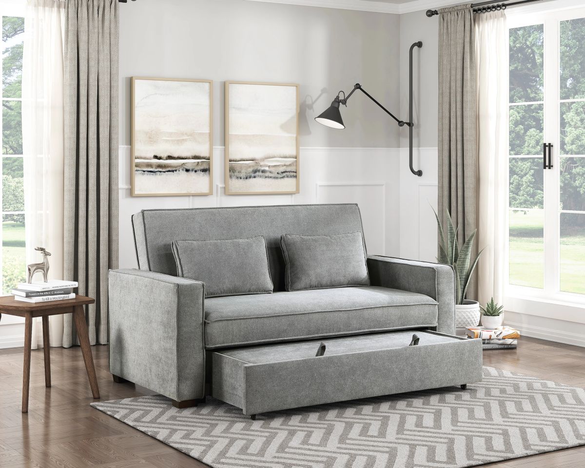 Mantello Collection Sofa bed with Pullout bed (clickclack) Grey