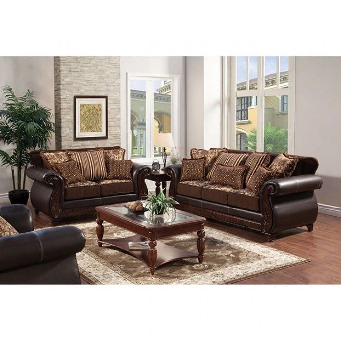 2 PCS Bellezza Collection Sofa and Loveseat-Matching accent chair is also  available
