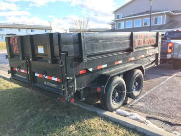 dump trailer provided for a residential cleanout