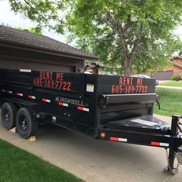 11 cubic yard dump trailer for residential and commercial junk removal. Perfect for estate cleanouts