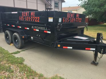 dump trailer delivered for a residential cleanout