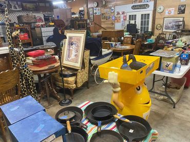 Past antique auction and estate auction.