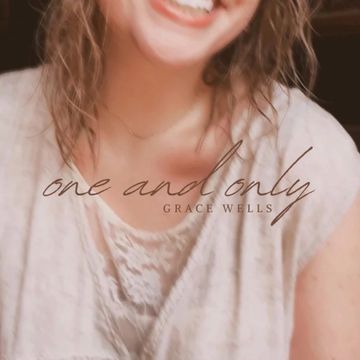 Smiling woman with text overlay 'one and only Grace Wells'.