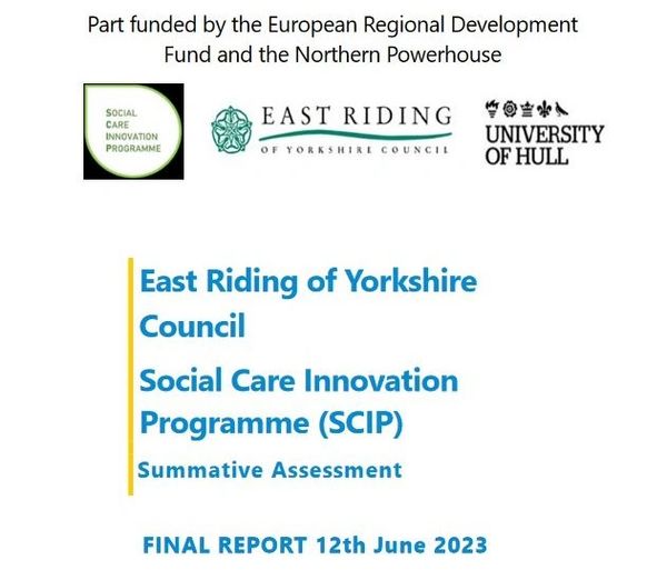 Image of the cover page of our evaluation report