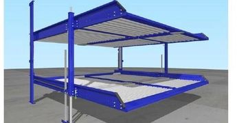Further space saving design of Pit Parking system