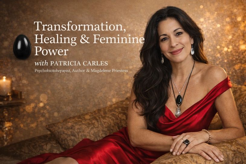 Patricia Carles promotes transformation, healing, and feminine power in a serene setting.