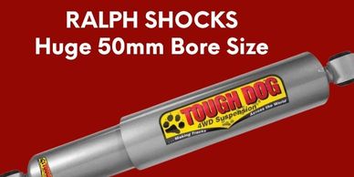 Tough Dog 50mm bore size shock absorber for 4WD suspension.