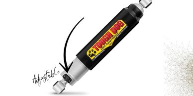 Free upgrade to adjustable rear shocks with every lift kit ordered in April.