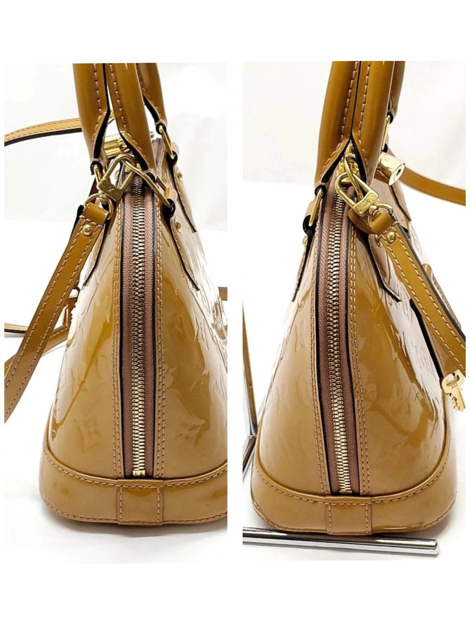 Louis Vuitton Alma BB Vernis Leather LV Crossbody Satchel — photo 4