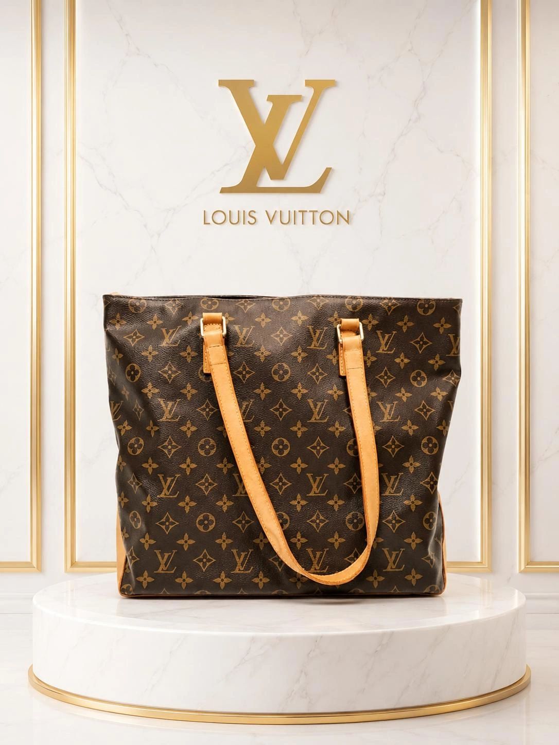 Louis Vuitton Cabas Mezzo Monogram Tote Bag