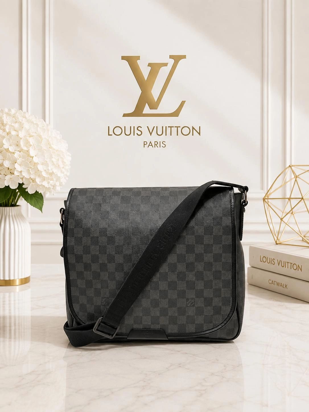 Louis Vuitton Daniel MM Damier Graphite Crossbody Bag