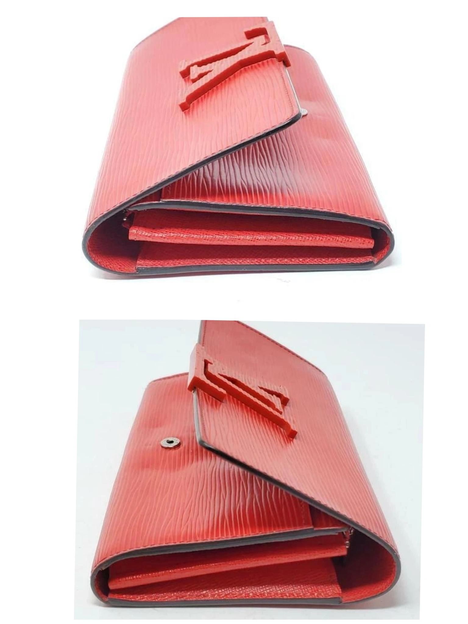 Louis Vuitton Epi Leather Sarah Wallet Red LV Long Wallet — photo 6